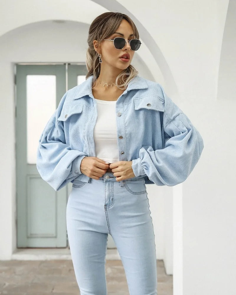 Herbstliches Jeansjäckchen mit Stil – Amira
