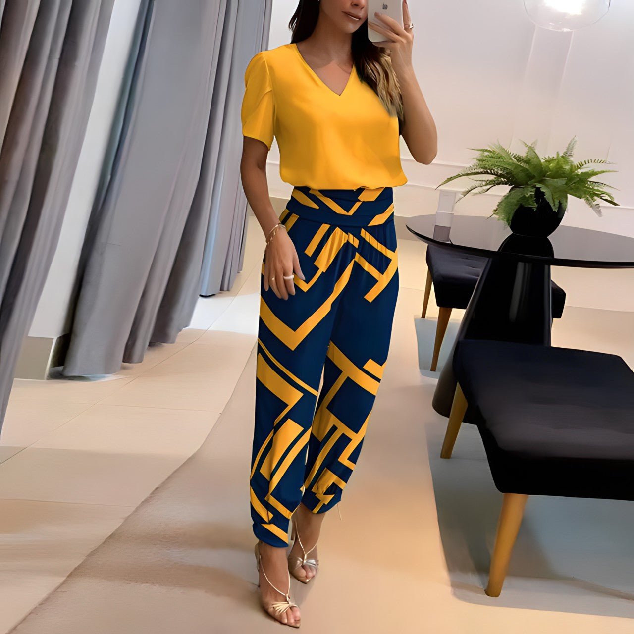 Damen Set mit Bluse und Hose – Aurora