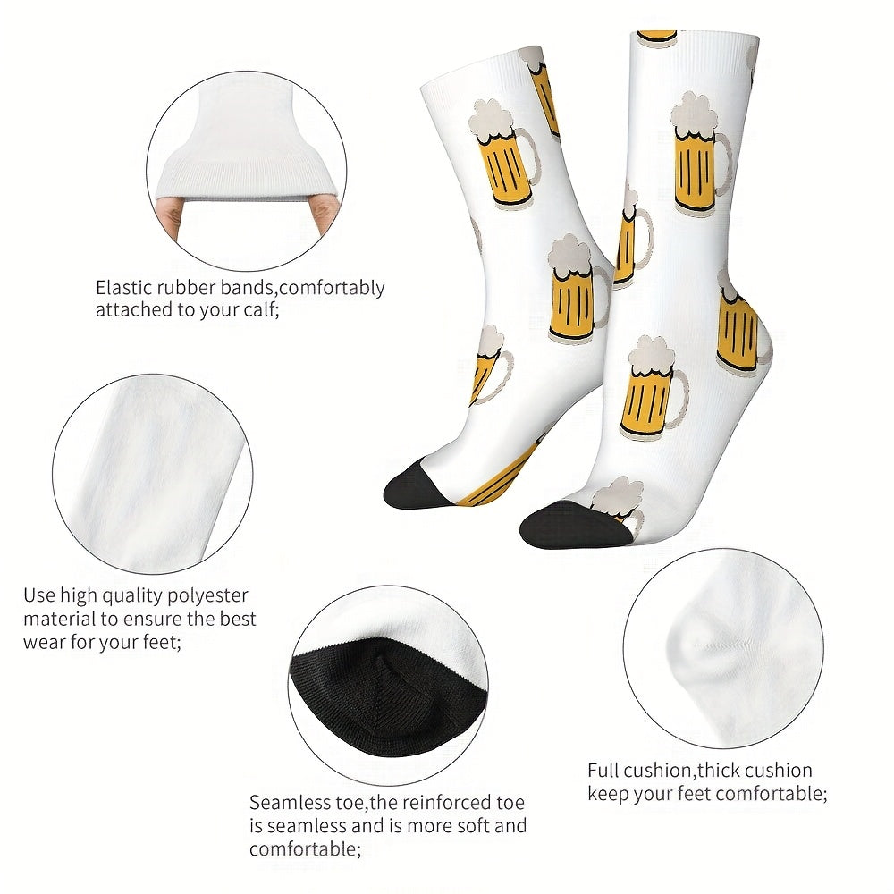 3 Paar Socken mit Bierkrug-Print – HopfenSocken Oktoberfest 2026