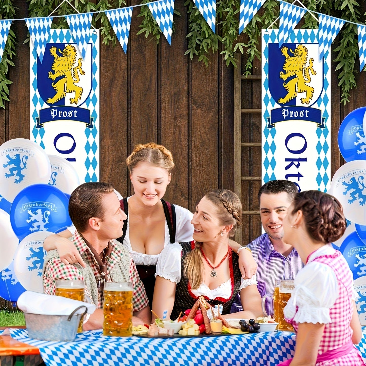 Tischdecken Set (5 Stück, 137×274 cm) – WiesnTafel Oktoberfest 2026