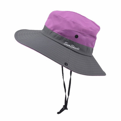 Stylischer Damen UV-Schutz Sonnenhut mit breiter Krempe – Livia