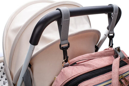 Tragbares Babybett und Wickeltasche – Multifunktionaler Reise-Rucksack