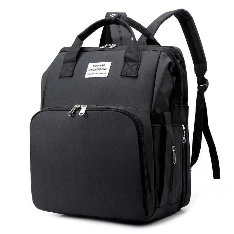 Tragbares Babybett und Wickeltasche – Multifunktionaler Reise-Rucksack