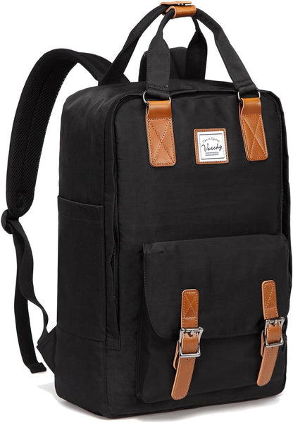 15,6” Wasserdichter Vintage Laptop-Rucksack mit Organizer-Fächern – UrbanEase