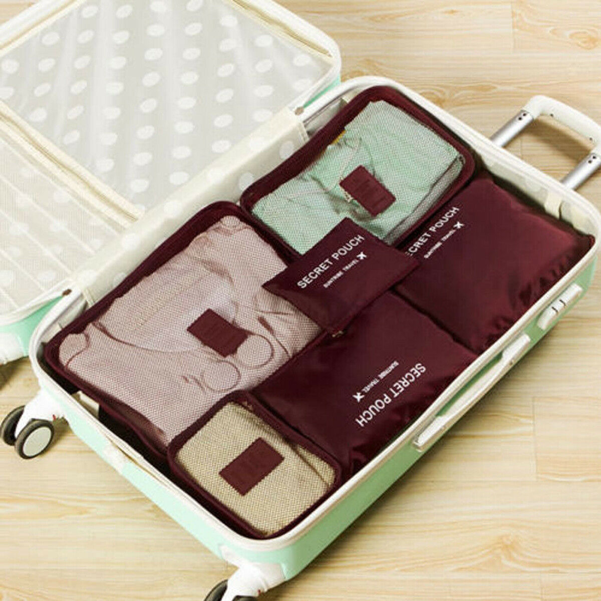 Gepäck-Organizer-Set – 2 zum Preis von 1 Platzsparende Reiseaufbewahrungsbeutel