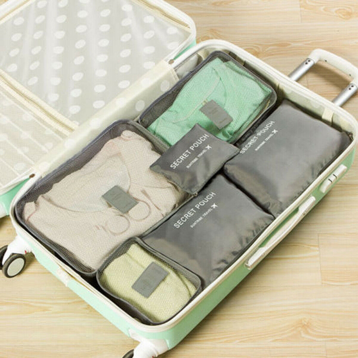 Gepäck-Organizer-Set – 2 zum Preis von 1 Platzsparende Reiseaufbewahrungsbeutel