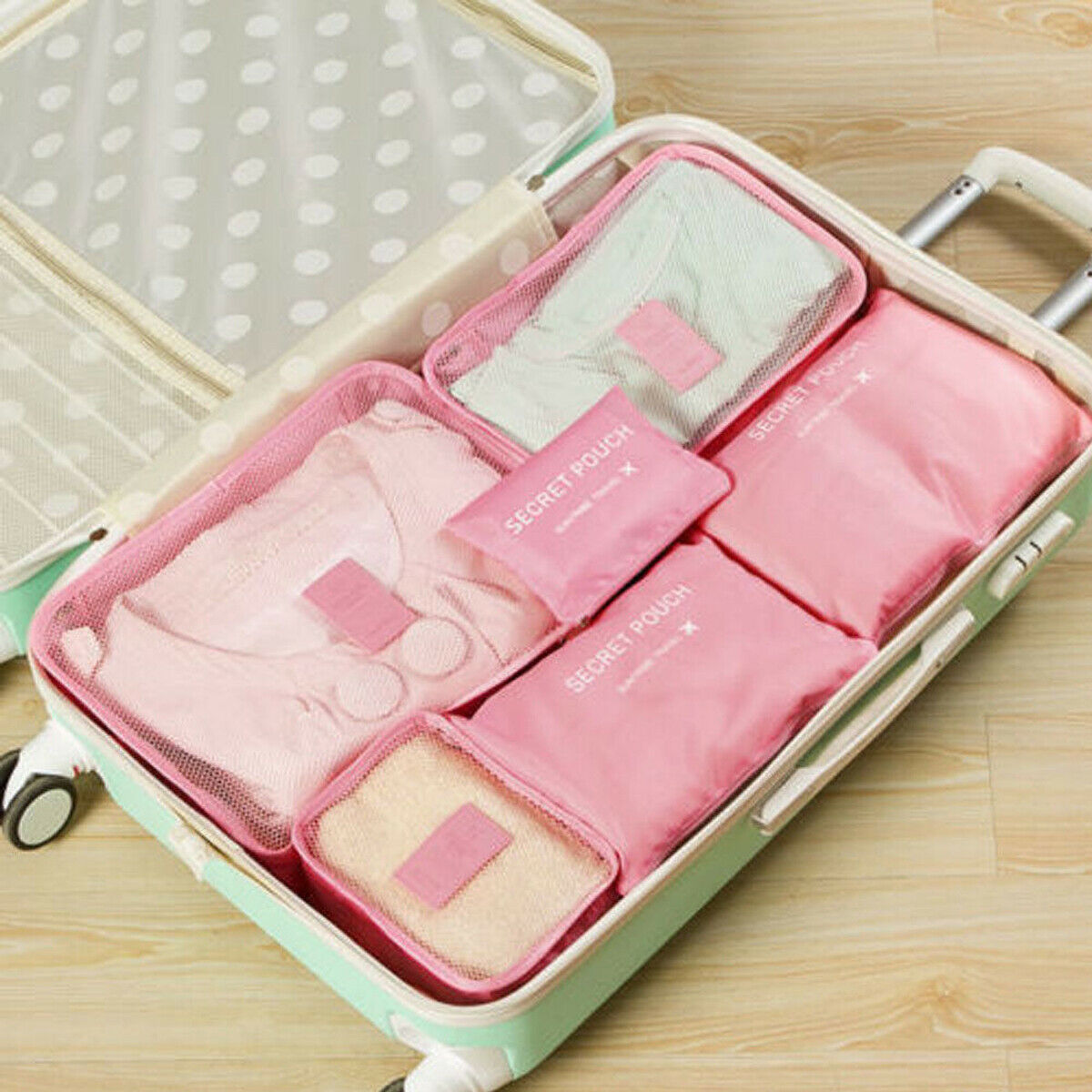 Gepäck-Organizer-Set – 2 zum Preis von 1 Platzsparende Reiseaufbewahrungsbeutel