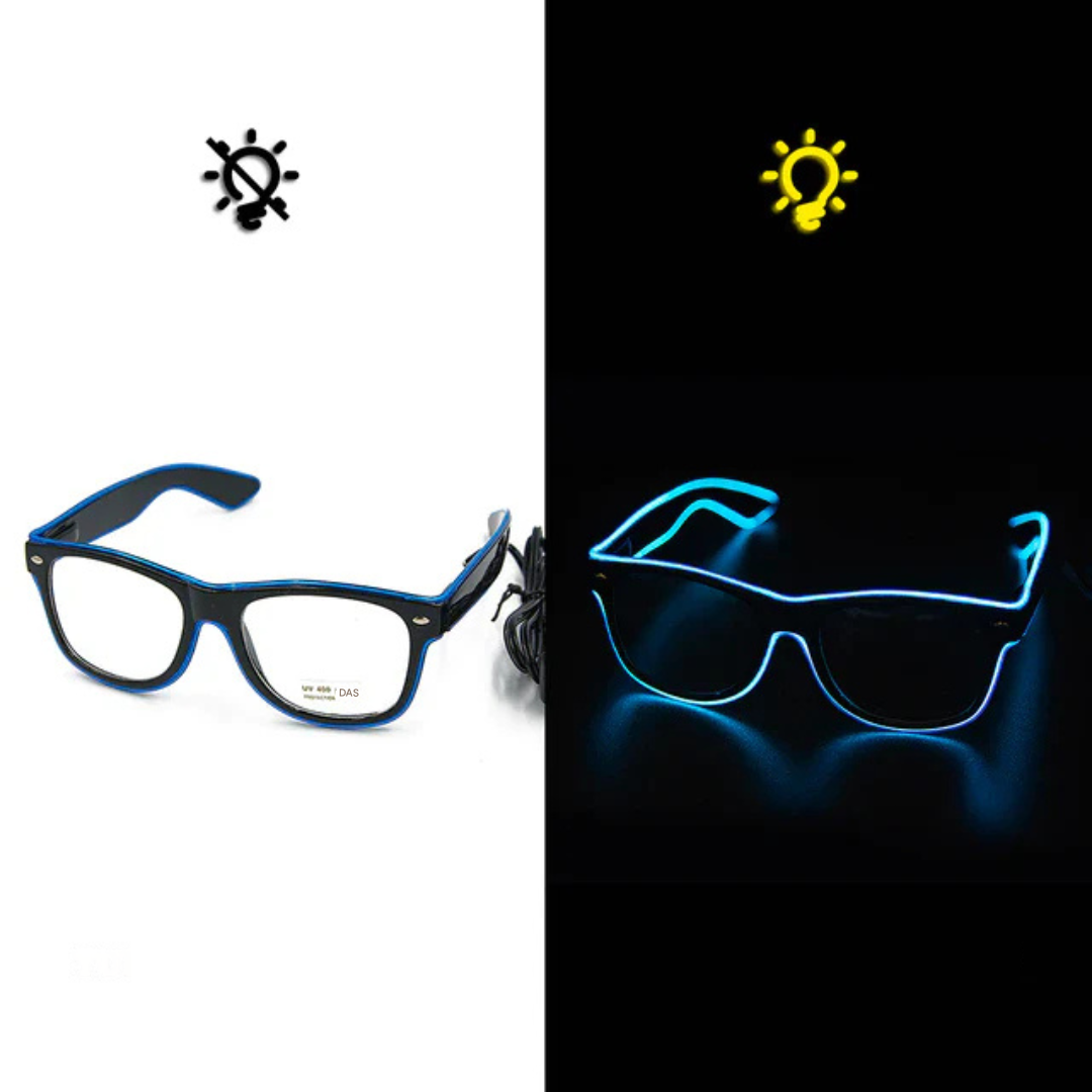 Leuchtende Neonbrille - LumaGlow