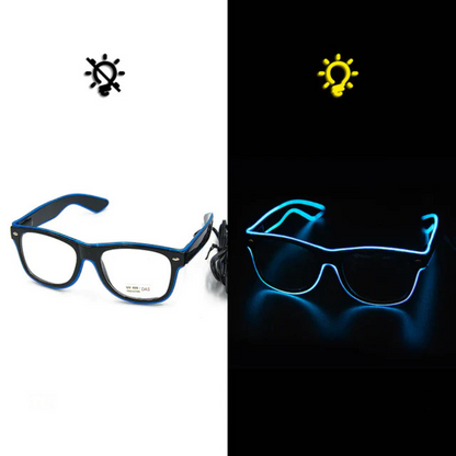 Leuchtende Neonbrille - LumaGlow
