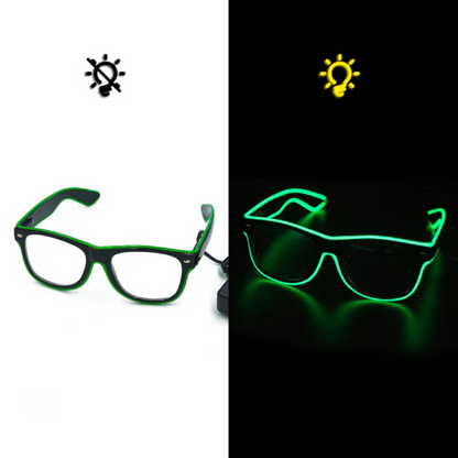 Leuchtende Neonbrille - LumaGlow