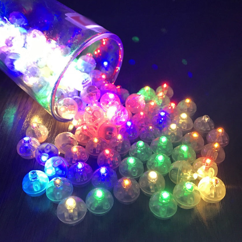 Bunte LED-Lichter in Glas, batteriebetrieben, Dekoration, Partybeleuchtung, Tischdeko.