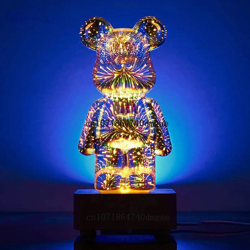 Bär Nachtlicht LED bunt, dekorative Lampe, Kinderzimmer Beleuchtung, Geschenkidee.