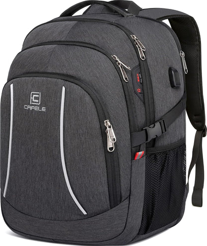 Wasserfester Laptop-Rucksack mit USB-Anschluss und Anti-Diebstahl-Design – TechPro