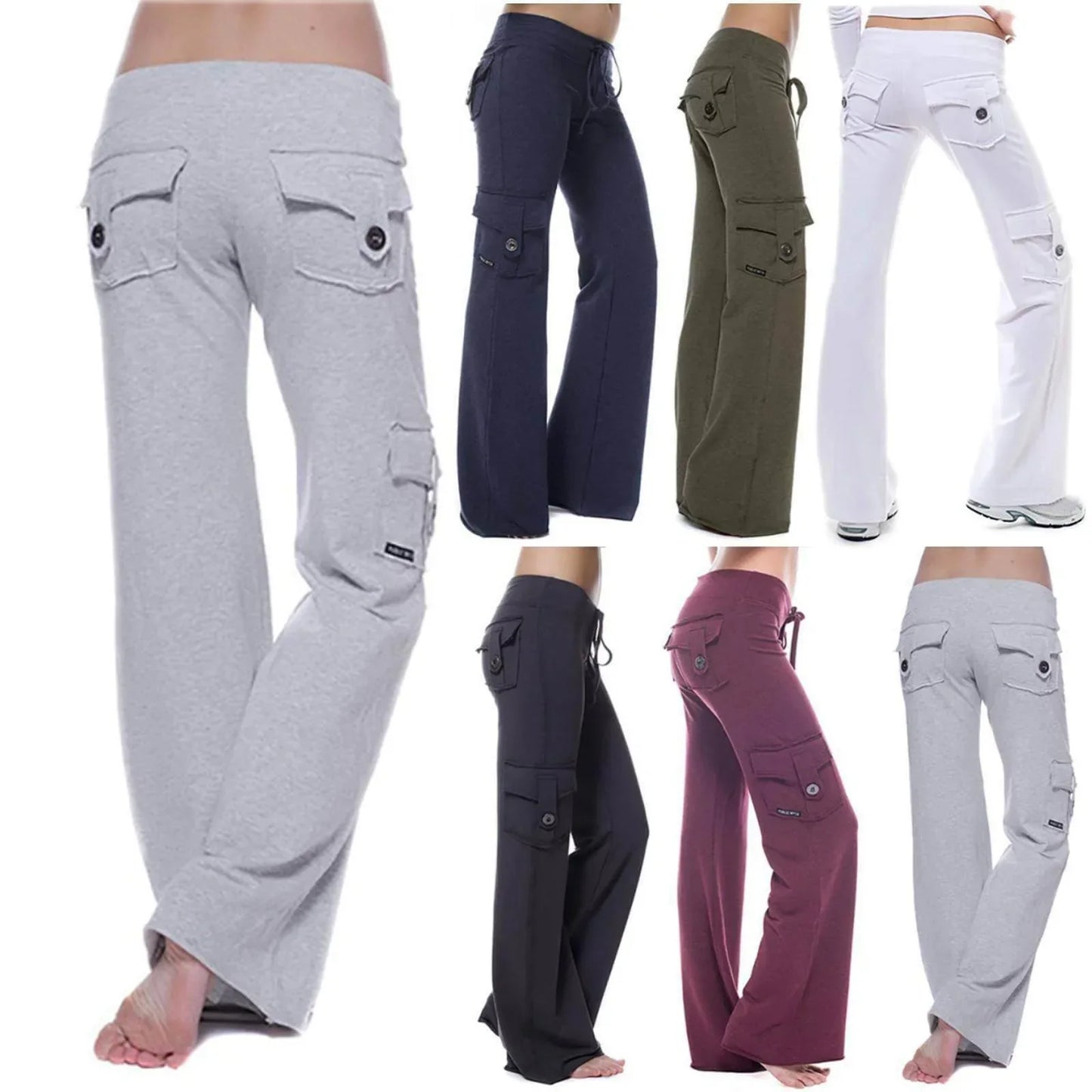 Damen Bootcut Cargo Hose mit Taschen – Isabella Herbstedition
