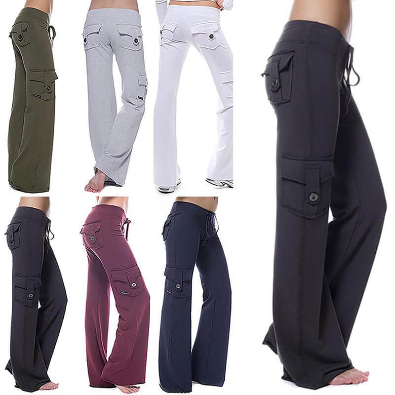 Damen Bootcut Cargo Hose mit Taschen – Isabella Herbstedition