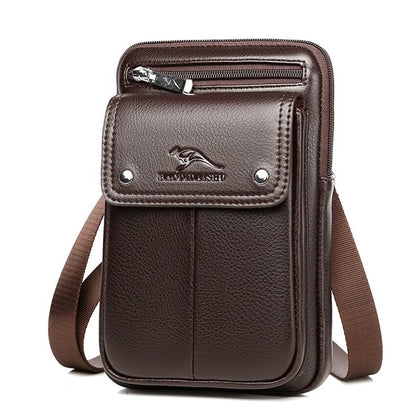 Herren PU Leder Schultertasche