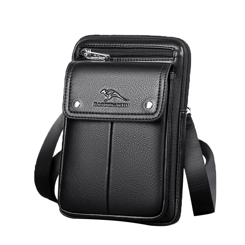 Herren PU Leder Schultertasche
