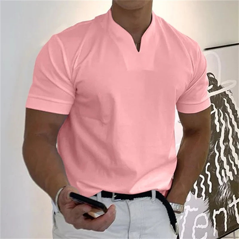 Atmungsaktives Herren Fitnessshirt mit V-Ausschnitt –  Timo