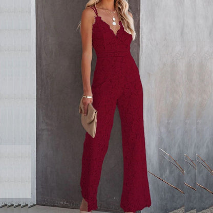 Luftiger & Modischer Damen Ibiza Jumpsuit mit Hoher Taille – Amira