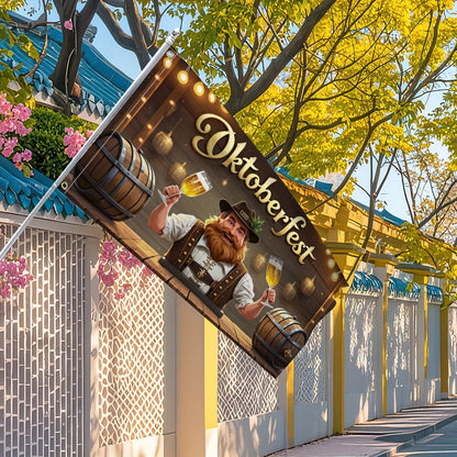 Oktoberfest Gartenflagge – BierFest Mann Oktoberfest 2026