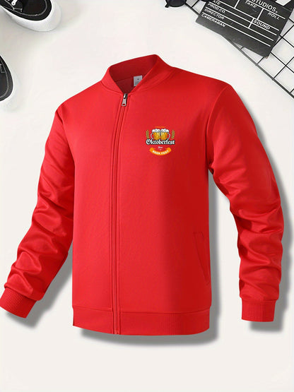 Herren Bomberjacke mit Oktoberfest-Bier-Print – Georg Oktoberfest 2026