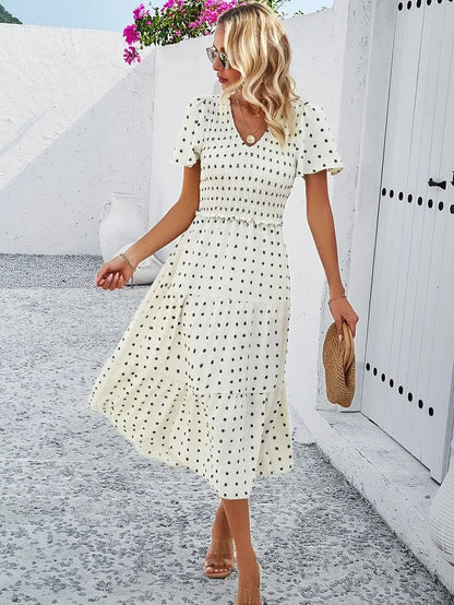 Damen Herbstkleid mit lockerer Passform – Nadezhda