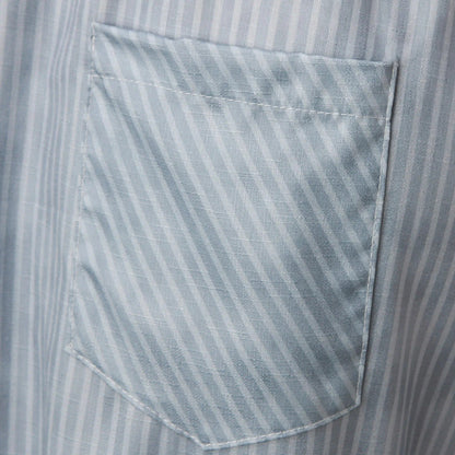 Gestreifte High-Waist Damen Hose mit Zierknöpfen – Herbstzauber Florence