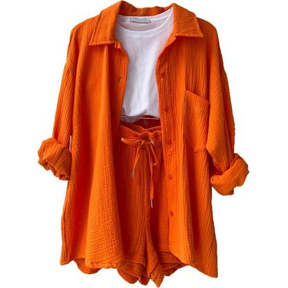 Atmungsaktives Baumwoll-Co-Ord Set Damen – Maris