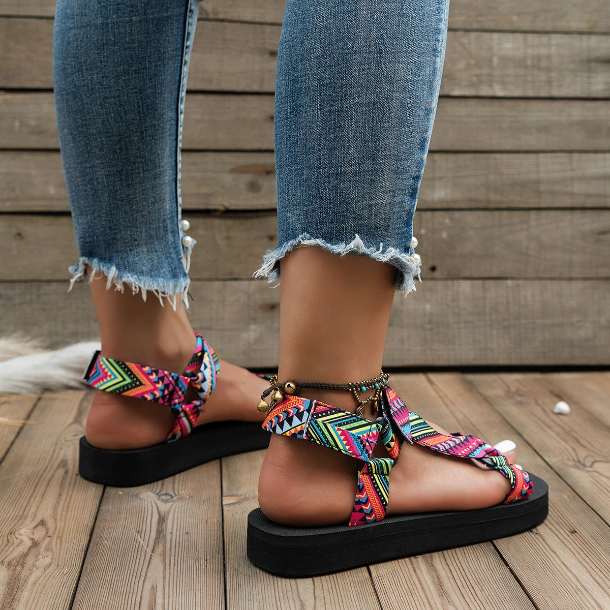 Leichte Damen Sommer-Sandalen mit Farbspiel – Amélie