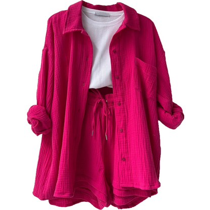 Atmungsaktives Baumwoll-Co-Ord Set Damen – Maris