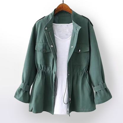 Kurzer Damen-Trenchcoat – Clarisse