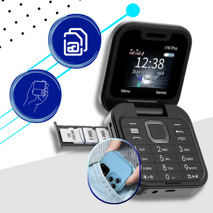 Kompaktes Klapphandy Dual SIM – FlexFold