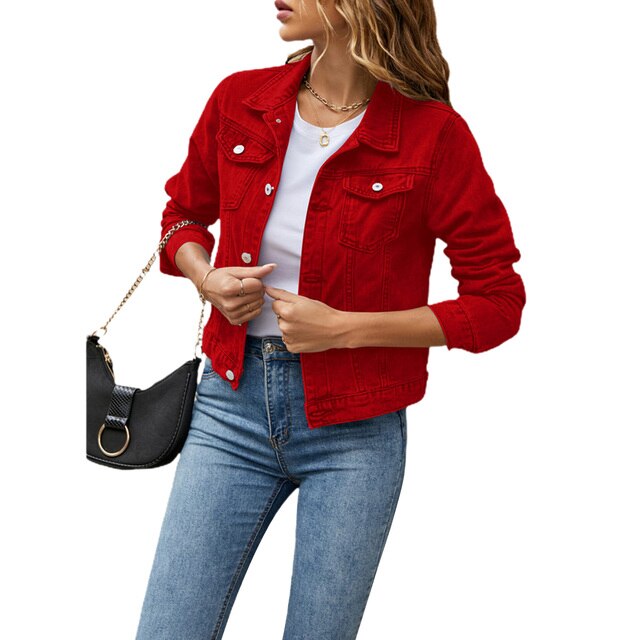 Trendige Damen-Denimjacke mit Bequemer Passform – Herbstzauber Malina