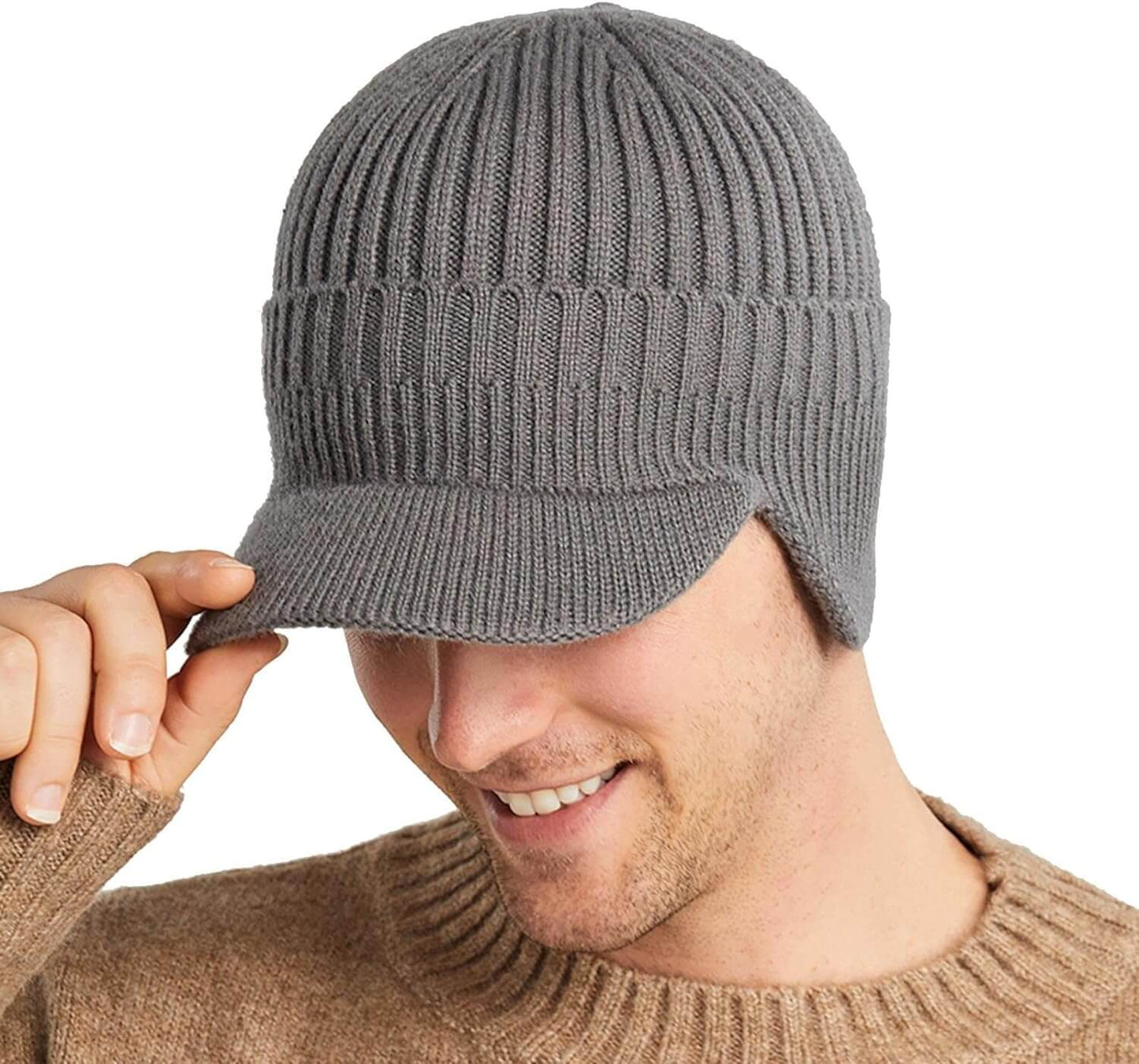 Herren Strickmütze mit Ohrenklappen – Kian