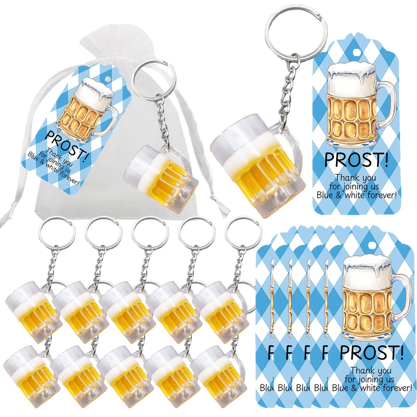 Bierkrug Schlüsselanhänger Set – ProstBundle Oktoberfest 2026