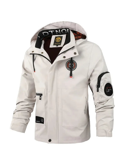 Leichte Herren Outdoorjacke wind- & wasserdicht mit Kapuze – Torben