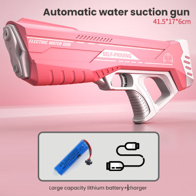 Wasserpistole mit Druckstrahl & USB-Akku für Kinder & Erwachsene – SpritzPower X1