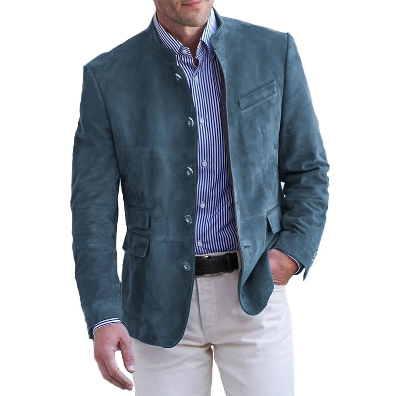 Herbstliche Klassische Button-Down-Jacke für Herren – Magnus
