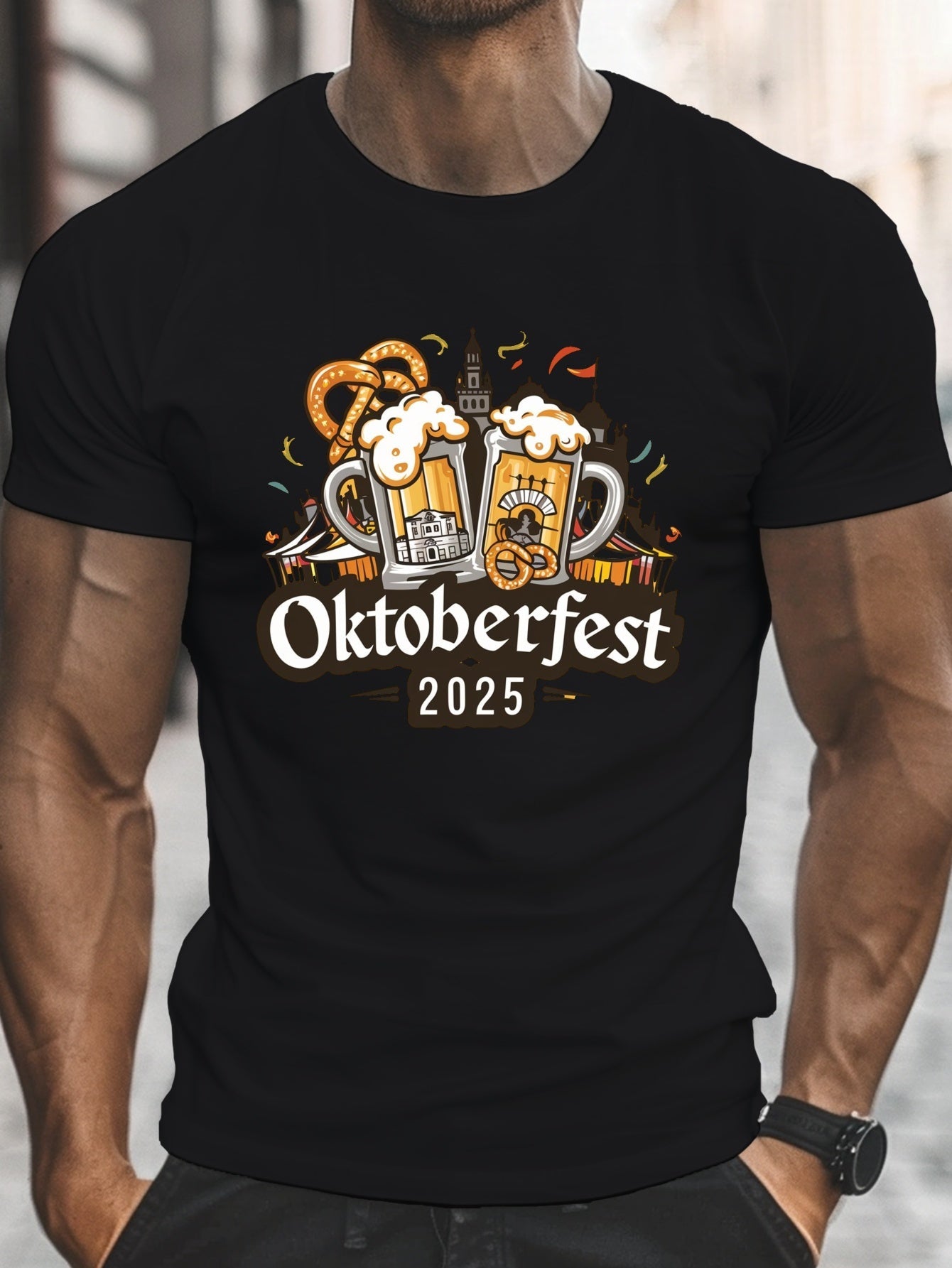 Herren Kurzarm T-Shirt – Hopfen Oktoberfest 2026