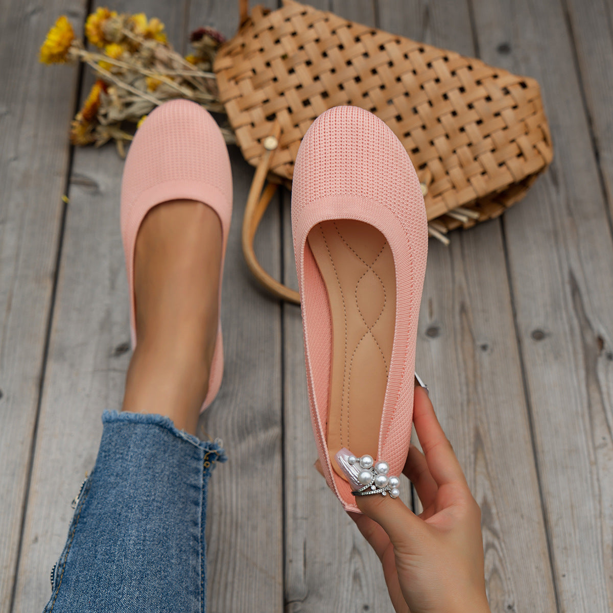 Herbstliche orthopädische Damen-Ballerinas mit Komfortsohle & klassischem Design – Mia