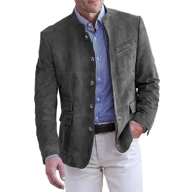 Herbstliche Klassische Button-Down-Jacke für Herren – Magnus