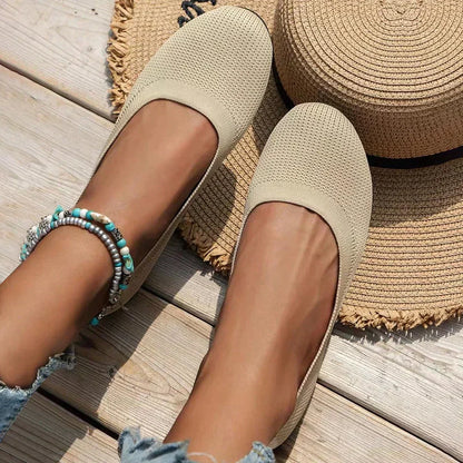 Herbstliche orthopädische Damen-Ballerinas mit Komfortsohle & klassischem Design – Mia