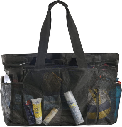 Extra-große Mesh-Strandtasche mit Reißverschluss – sandfreie Tasche (Kaufe 1, erhalte 1 GRATIS)