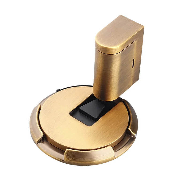 Türstopper in gebürstetem, warmem Goldton als Freisteller auf weißem Hintergrund 7