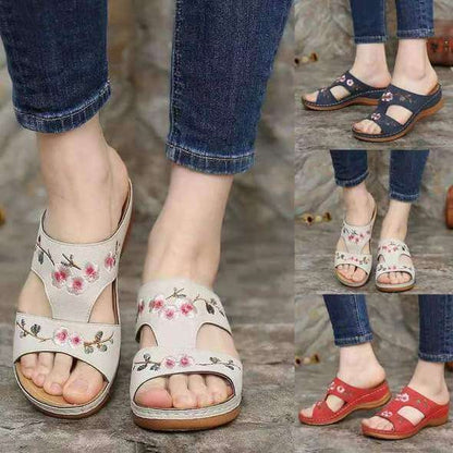 Orthopädische Blumen-Sandalen für Damen – Florina