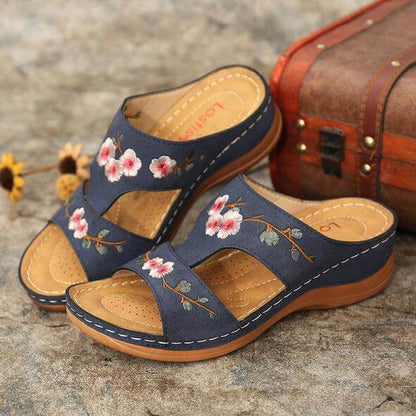 Orthopädische Blumen-Sandalen für Damen – Florina