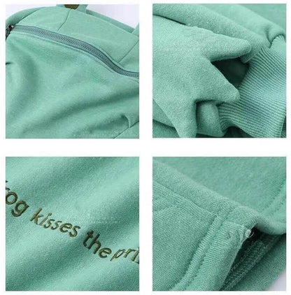 Unisex-Kapuzenpullover mit Frosch-Design – Froggy