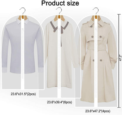 Extra-langes Kleid- & Abendkleid-Kleidersack – 180 cm Schutzhüllen mit Griffen (Kaufe 1, Erhalte 1 GRATIS)
