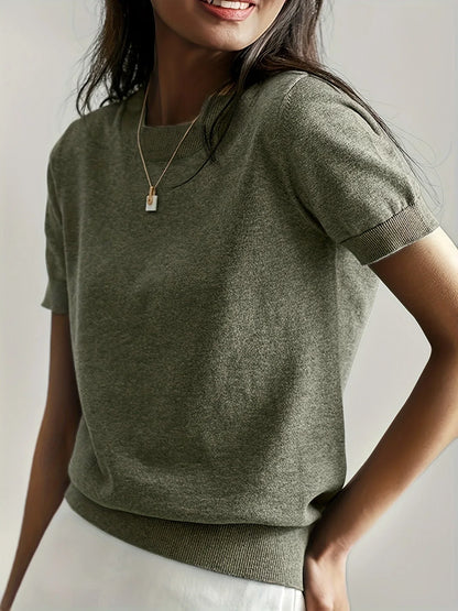 Damen Kurzarm-Herbstpullover – Mila