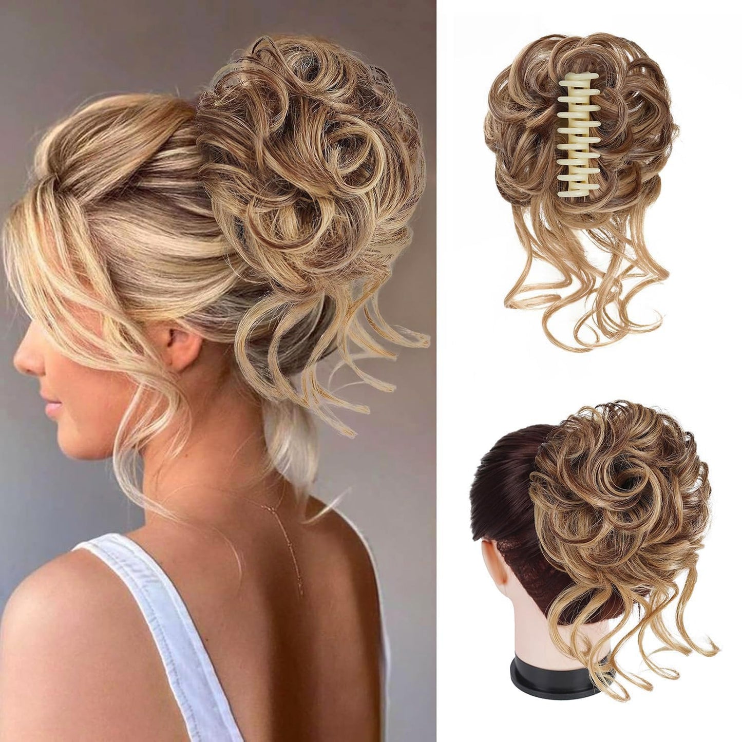Klemme mit Haarverlängerung für gewundenen Knoten – CurlClip